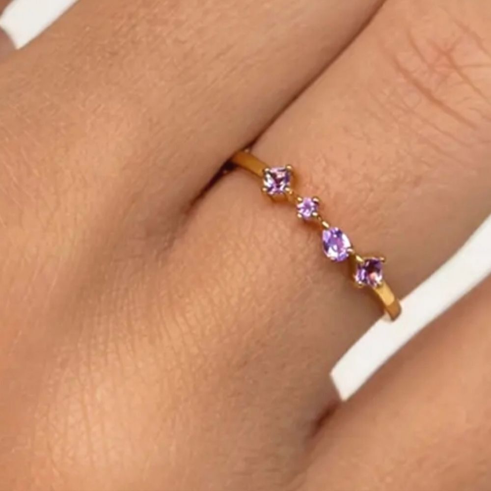 925 beautiful sparkling promise ring sz 6 - Picture 8 of 16